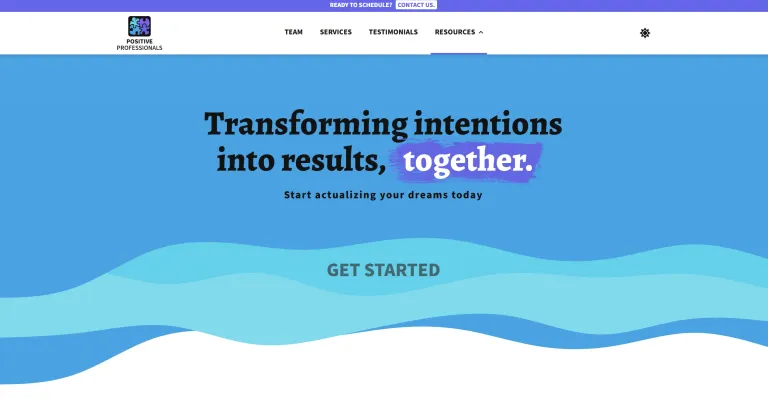 Positive Professionals Website